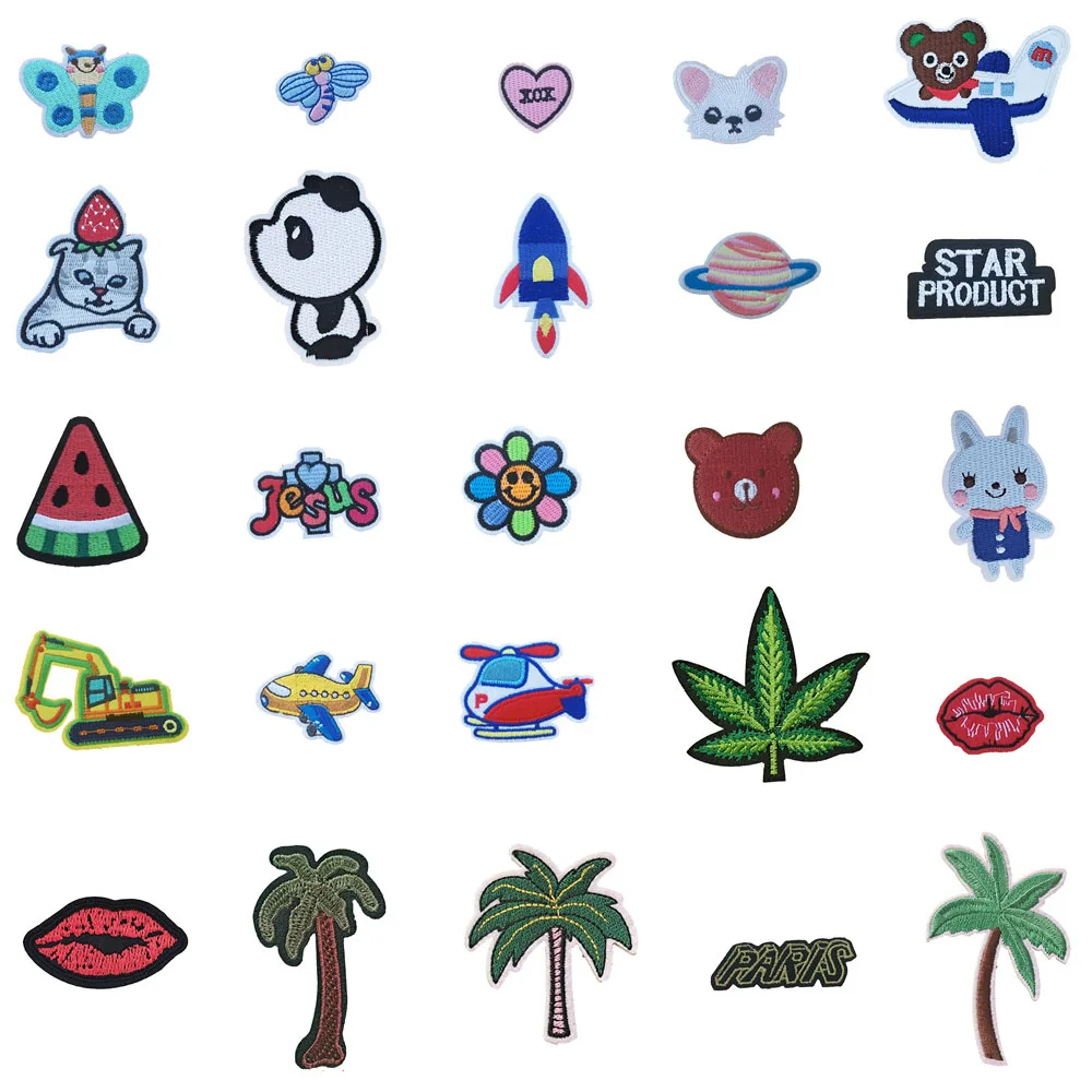 

Bear self-adhesive micro-chapter embroidery pants jacket decoration DIY clothing sewing craft supplies accessories 1PCS for sale