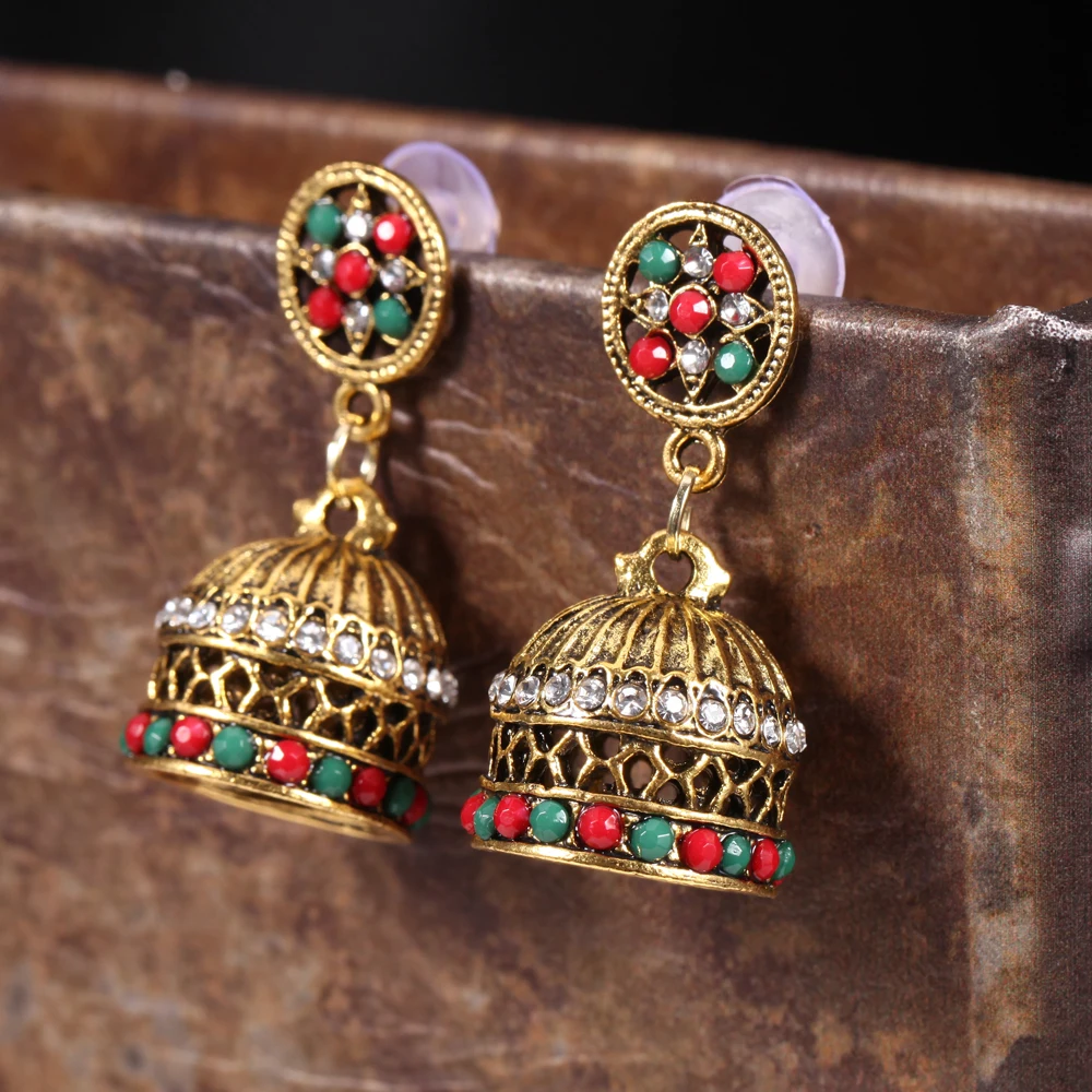 Кисточки Jhumka индийские этнические болливудские висячие серьги Модные ювелирные