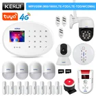 KERUI W20 Tuya умная домашняя сигнализация 4G WIFI GSM сигнализация Поддержка Alexa пульт дистанционного управления охранный дым PIR датчик движения
