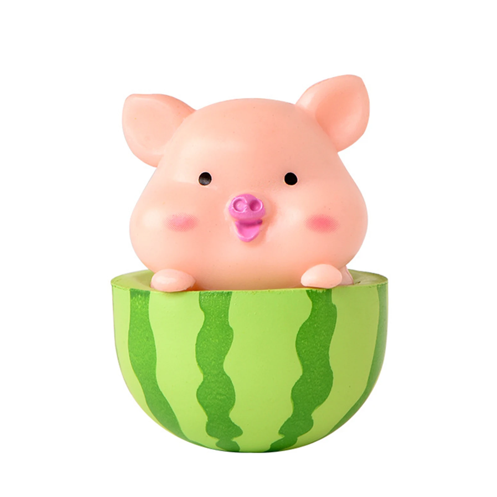 

Cute Piggy Micro Landscape Ornament Multipurpose Mini Animals Figurines for Home Garden Decoration Free Garden Supplies