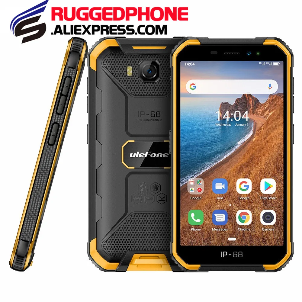 Ulefone Armor X6 смартфон с 5 дюймовым дисплеем четырёхъядерным процессором MT6580A ОЗУ 2 Гб
