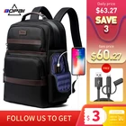 Мужской Дорожный рюкзак BOPAI из ткани Оксфорд, повседневный Модный деловой портфель для офиса и работы, большой школьный ранец для ноутбука