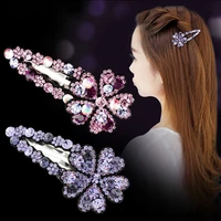 new gorgeous crystal hair clips for women korean women hairpins girl geometric hair barrettes fashion hairgrip hair accessories
