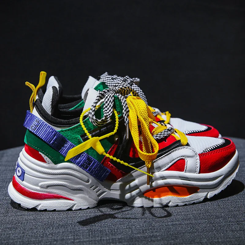 Кроссовки для женщин бегун папа полуботинки с застежками молниями Zapatillas Deportivas