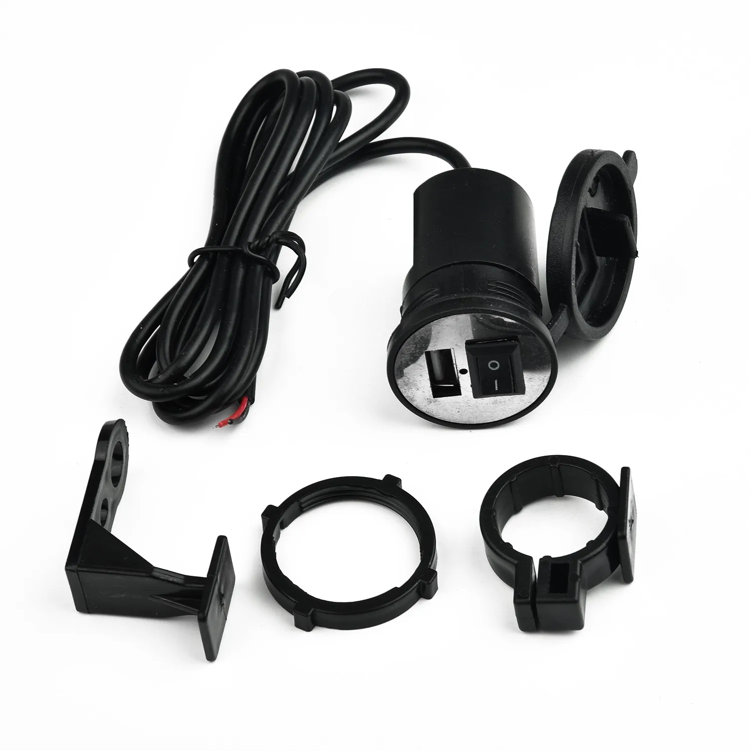 

1pc Motorcycle Electric Vehicle Mobile Phone Charger USB Waterproof Universal 12V Charge Accessories For Kawasaki Suzuki Honda