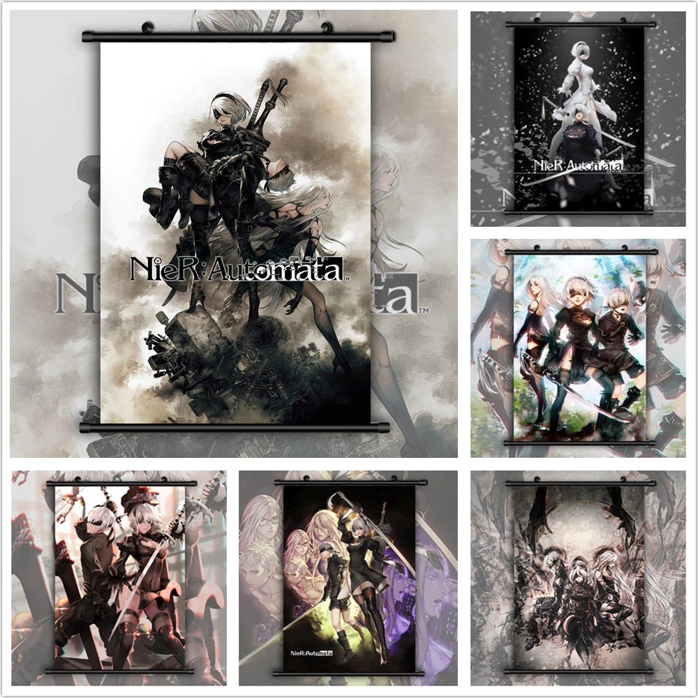 

NieR Automata Yorha no 2 9 Type B S Anime manga wall Poster Scroll