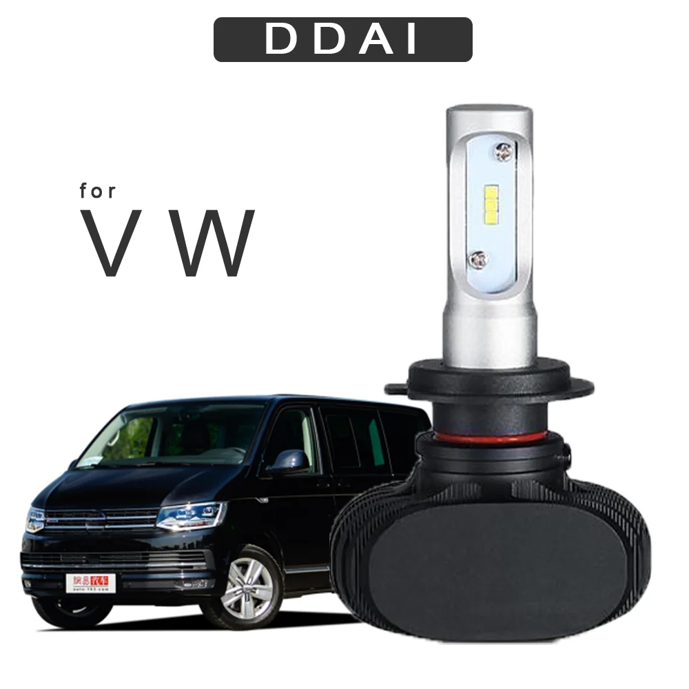 DDAI H7 светодиодный H4 Лампа Автомобильная фара 9005 9006 H3 H13 H8 880 H27 9004 9007 H11 Светодиодный