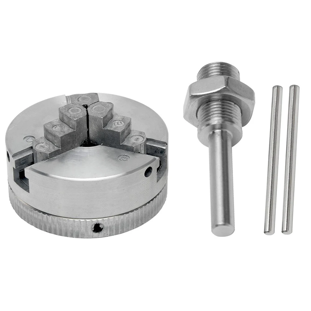 

Z011A Metal Mini Lathe Lathe Chuck Electric Drill Adapter 4/3 Jaw Self Centering With M12x1mm Connection Rod Coupling Fittings