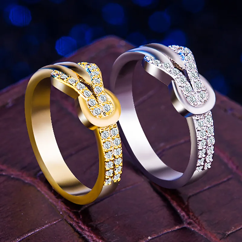 Золото/серебро Циркон Модные женские ювелирные изделия Роскошные блестящие
