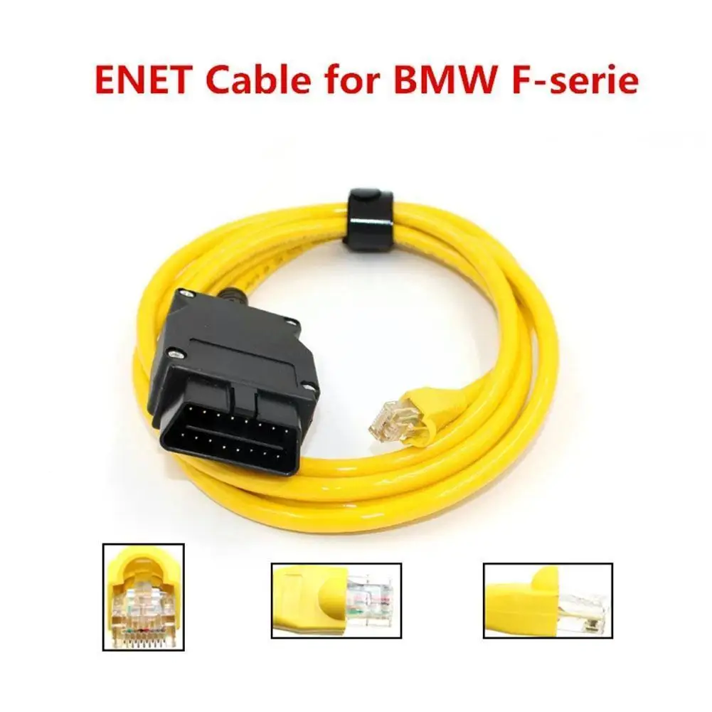 

Quality E-SYS ENET Cable For BMW F Series ICOM OBD, ESYS Hidden Coding Data To Cable, Ethernet Coding Tool Diagnostic Y6T2