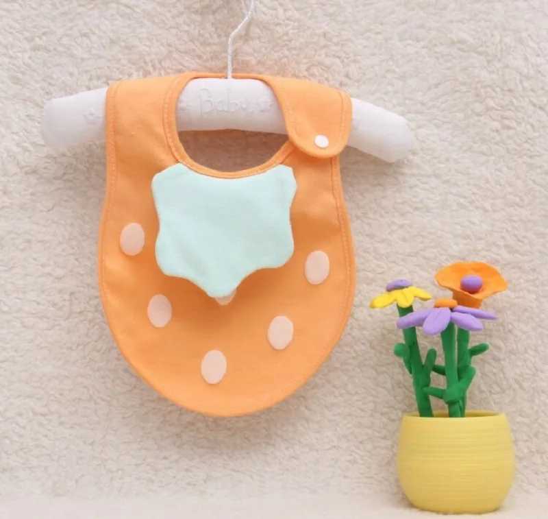 Baby Cotton Waterproof Bib Stereo Strawberry Toddler Saliva Towel 0-3 Years Old Play Cloth Feeding | Детская одежда и обувь