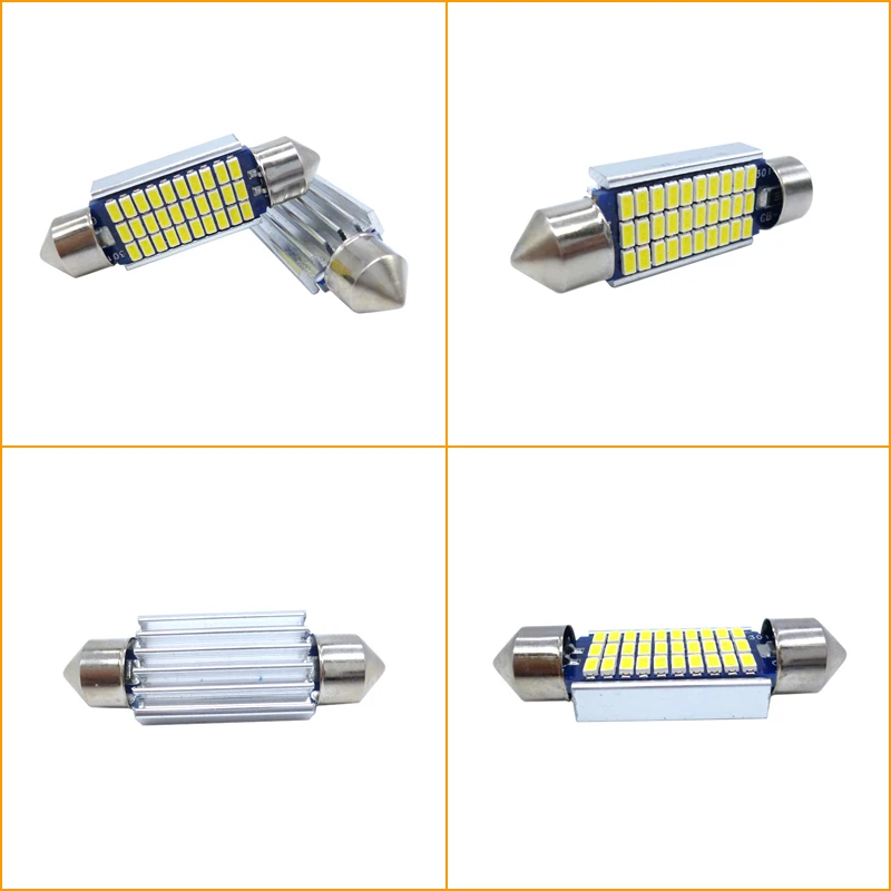 2x C5W светодиодная лампа CANBUS Festoon для салона автомобиля купольная Volkswagen VW Golf 4 5 6 7