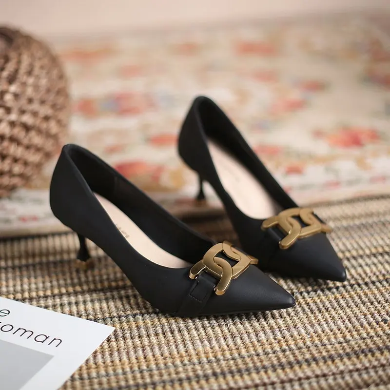 

2021 Woman Sexy High Heels Shoes Pointed Pumps Shallow Mouth Lace-Up Slip On Sandals Ladies Latest Crossdressers Toe Beige Gold