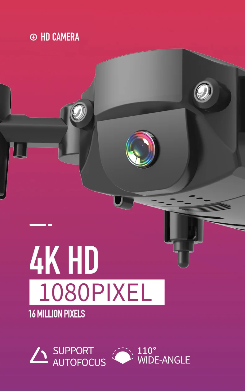 Дешевый складной мини-Дрон 4K HD широкоугольная камера антенна Wi-Fi fpv Квадрокоптер высота удерживает длительный срок службы батареи RC вертолет игрушки