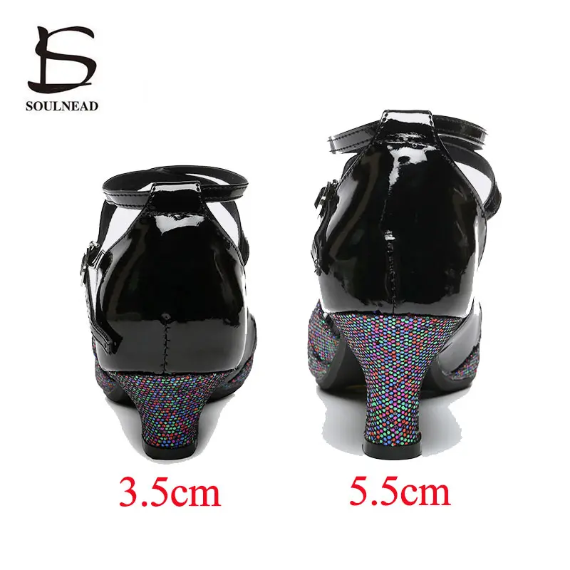 Latin Shoes For Women Ballroom Dance Shoe Salsa Tango Heels Size 33-42 Glitters Woman's Shoes Social Female Modern Dancing Shoes