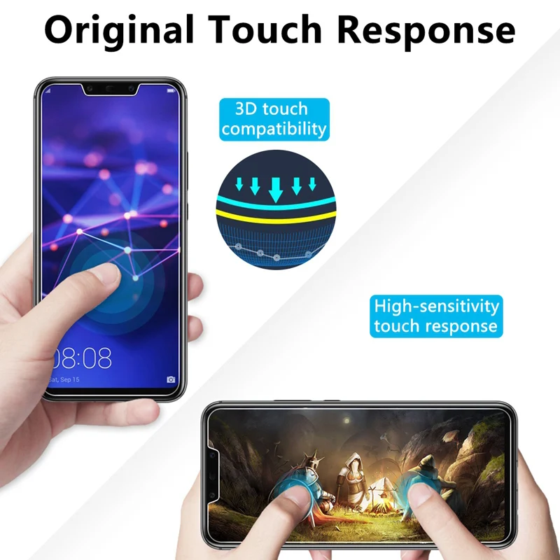 Защитная пленка для экрана телефона huawei Y6 2019 Защитное стекло Y9 Y7 Prime жесткое