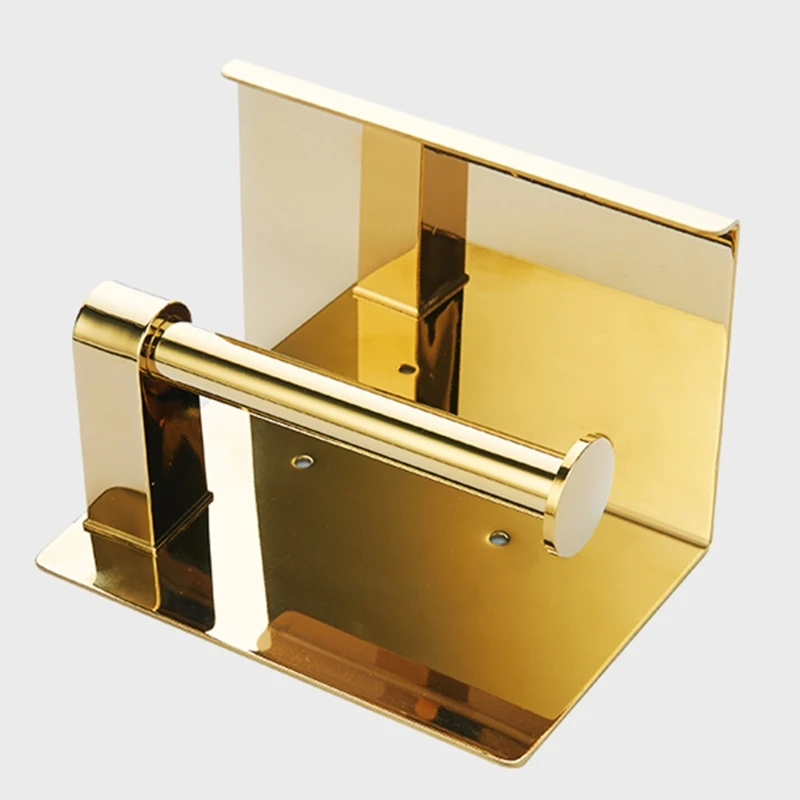 

Wall Mount Hanging Toilet Paper Holder with Storage Rack Stainless Steel Kitchen P82C