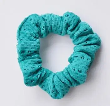 Small Green Новое поступление, модные летние женские резинки для волос, хлопковые кружевные резинки для волос, резинки для волос для девушек, аксессуары для волос, держатель для конского хвоста - Цвет: Small Green