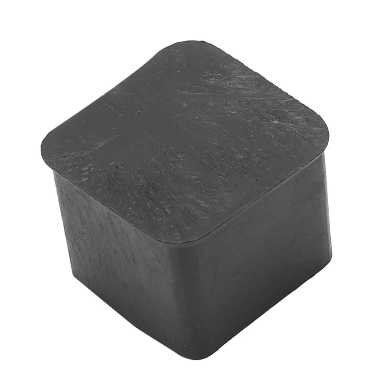 

10 pcs 25x25mm Square Rubber Desk Chair Leg Foot Cover Holder Protector Black