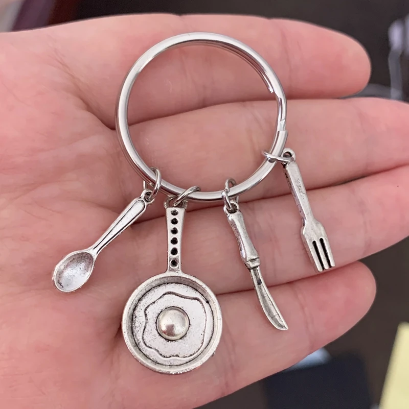 Новый персонализированный брелок шеф повара Подарочный Брелок для яичницы