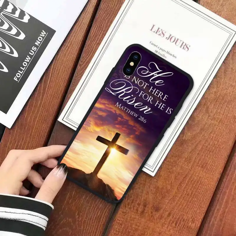 

Bible Jesus Christ Christian Cross protective funda Phone Case for iPhone 11 12 mini pro XS MAX 8 7 6 6S Plus X 5S SE 2020 XR