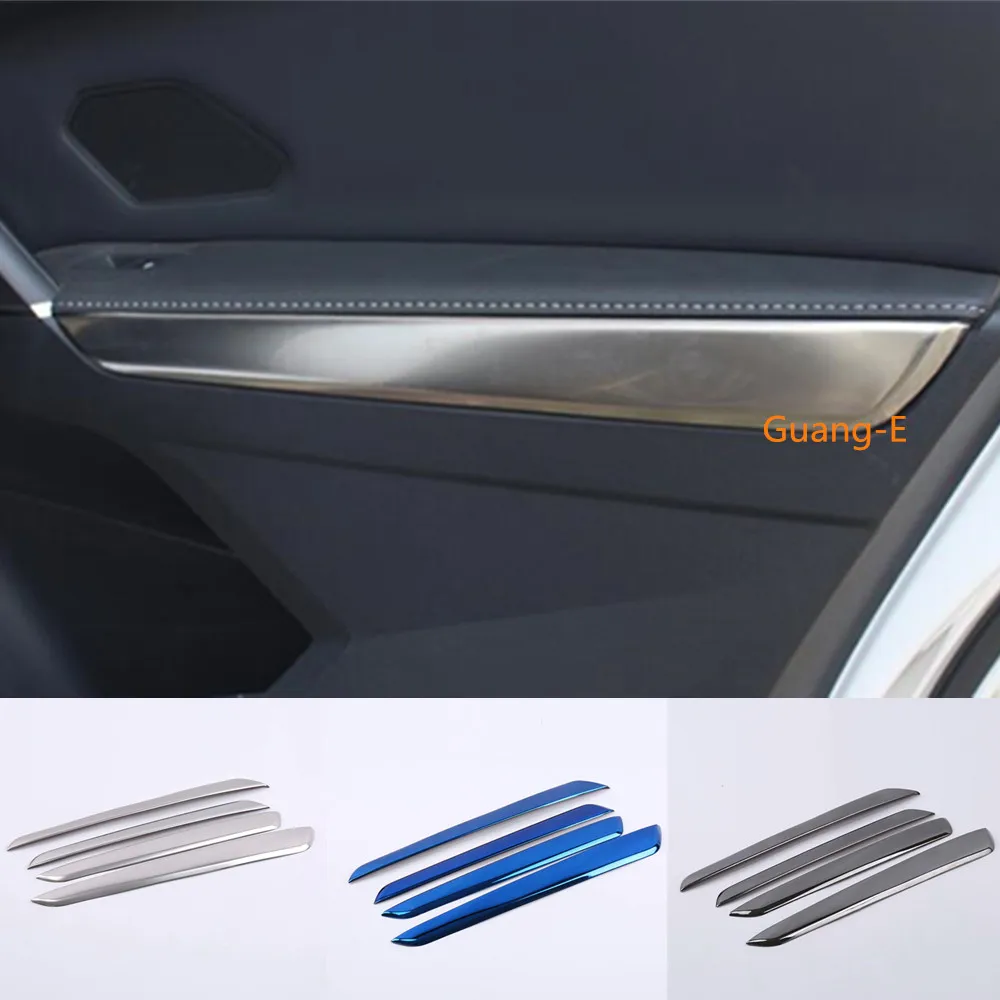 

Car Cover Stainless Steel Inner Door Bowl Upper Trim Strip For Volkswagen VW TiguanL Tiguan L MK2 2016 2017 2018 2019 2020 2021