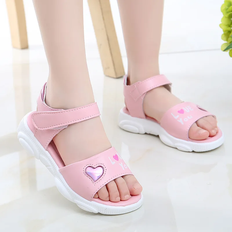 Сандалии из искусственной кожи для девочек новинка 2020 летние сандалии принцессы