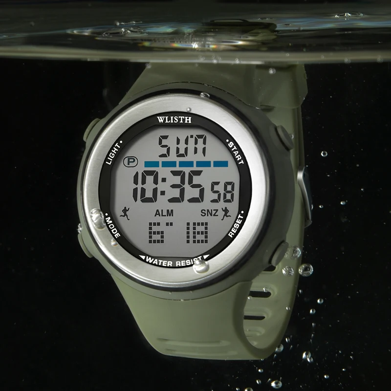 

The latest top brand fashion waterproof men's watch outdoor sports multi-function electronic watch male student personality watc