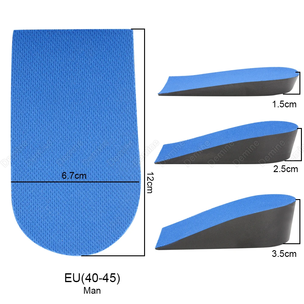 

2 Pairs Height Increase Half Insoles for Shoes Inserts Heel Lift Pad Invisiable Heightening Insoles for Feet Taller Shoe Pads