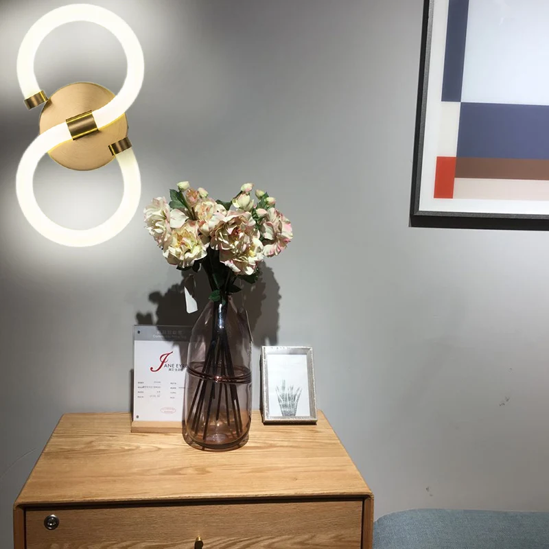 

Led Wall Lamp Creative Wall Light Decor for Home Bedroom Living Room Modern Sofa Background Wall Sconce Bedside Lighting Fixture