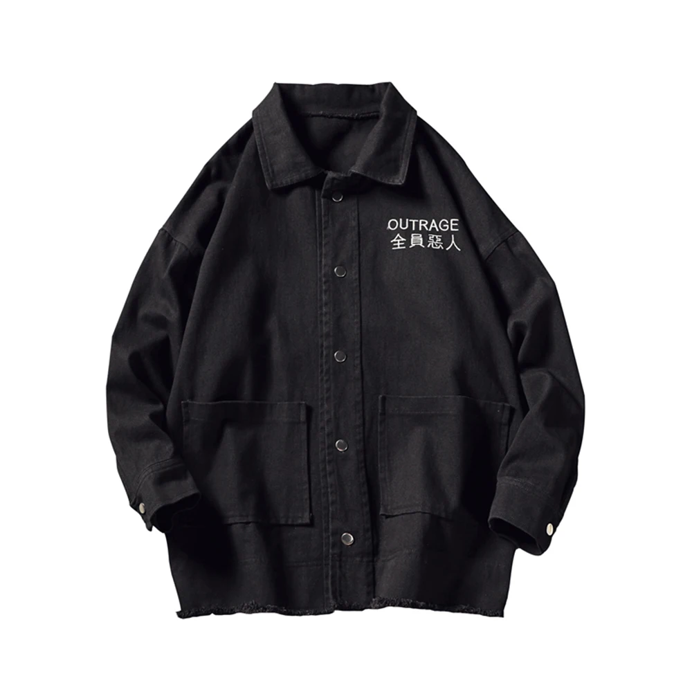 

2020 spring and autumn men's jacket loose loose size casual windbreaker trend clothing fashion coat men's high quality jacket