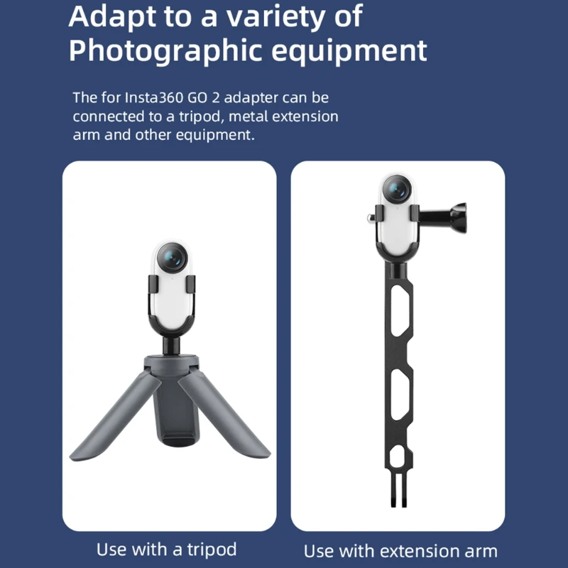 Camera Mount Adapter Bundle Protection Frame,1/4 Screw Adaptor Bracket Mounting Protective Case Compatible with Insta 360 2