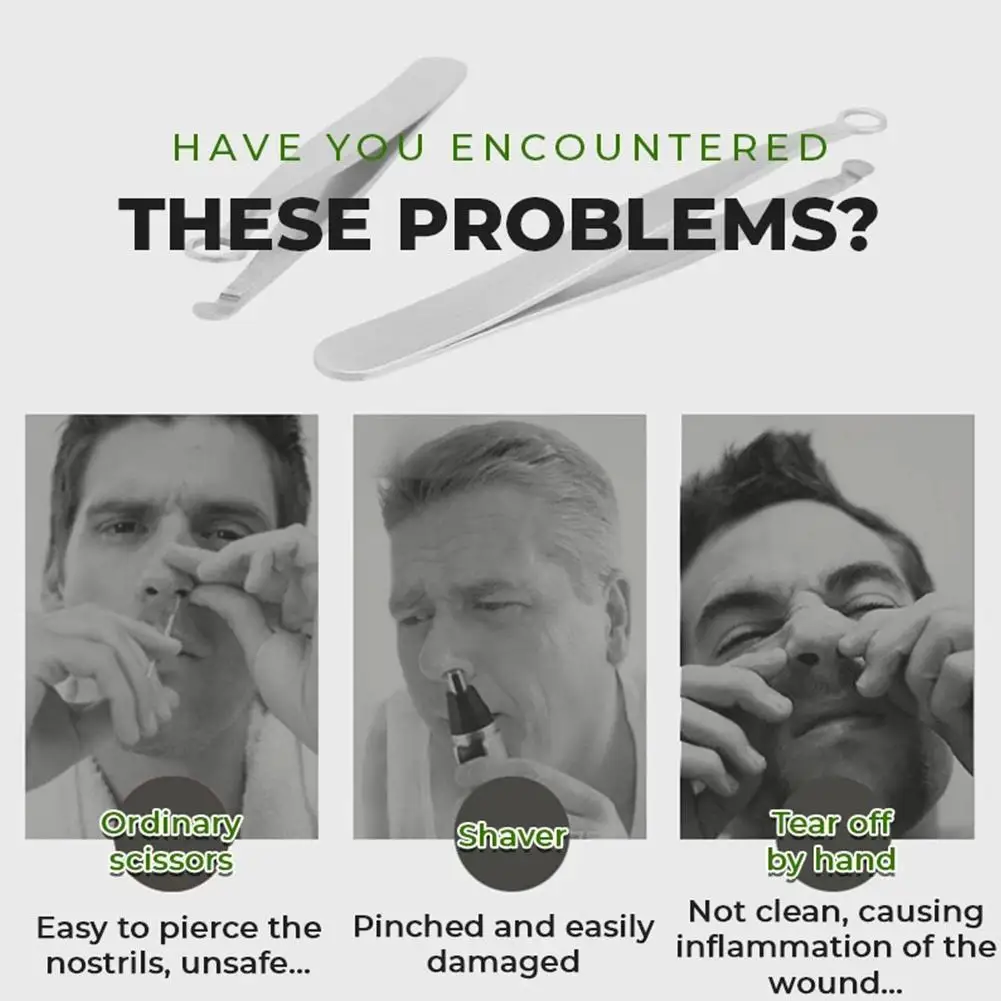 

Universal Nose Hair Trimming Tweezers Round Tip Eyebrow Tweezer Perfectly Steel Nose Hair Removal Tweezers