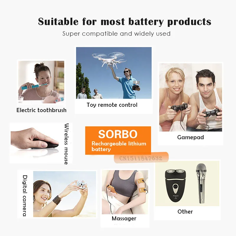 Аккумуляторные батарейки SORBO 2 шт. 1 5 в 1200 мАч USB ч быстрая зарядка AA Li po|battery a|hot