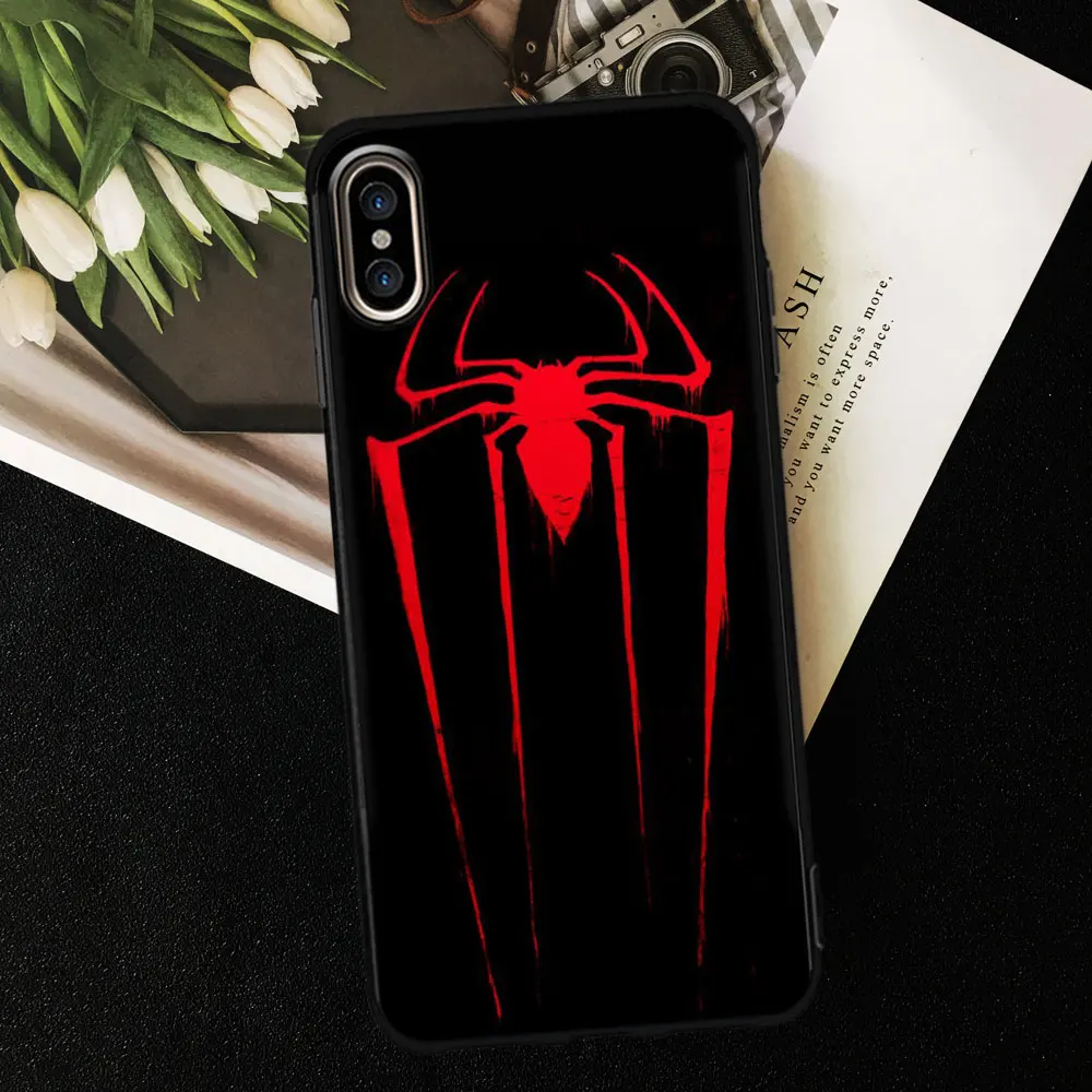 Простая линия Бэтмен Человек-паук динозавр Забавный чехол для телефона iPhone XS MAX XR