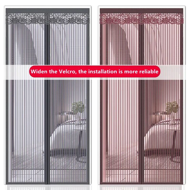 

Summer Anti-Mosquito Net Fly Insect Screen Mesh, Magnetic Screen Door Curtain Kitchen, Automatic Closing, Mute,Free Perforation