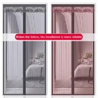 summer anti mosquito net fly insect screen mesh magnetic screen door curtain kitchen automatic closing mutefree perforation