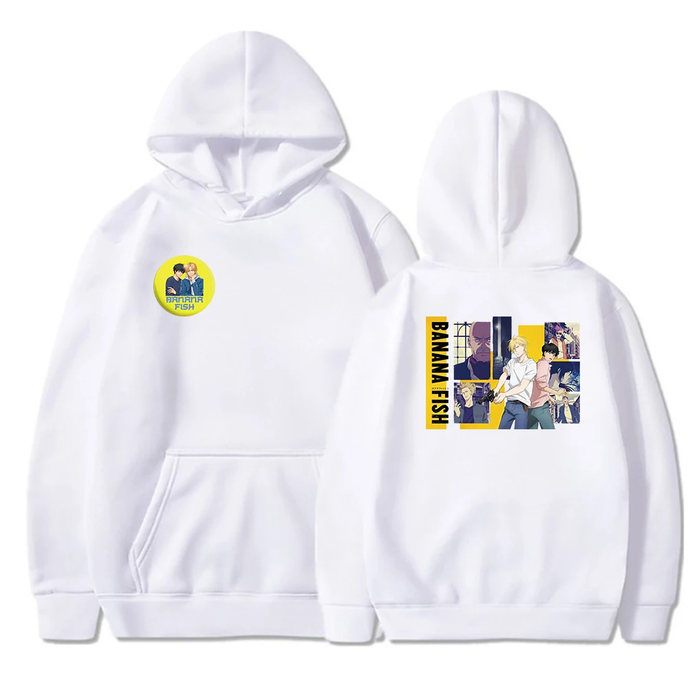 

Latest Fashion BANANA FISH Hoodie Nice Durability Clothes Men/women Hip Hop Funny Streetwear Winter Warm Pullover Harajuku