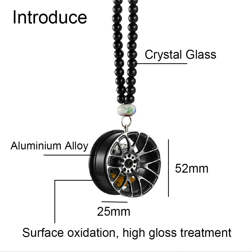 

New Car interior accessories Ornaments Hub Hanging Metal Pendant Automobiles Wheel Gift For Auto Decoration Car Stying