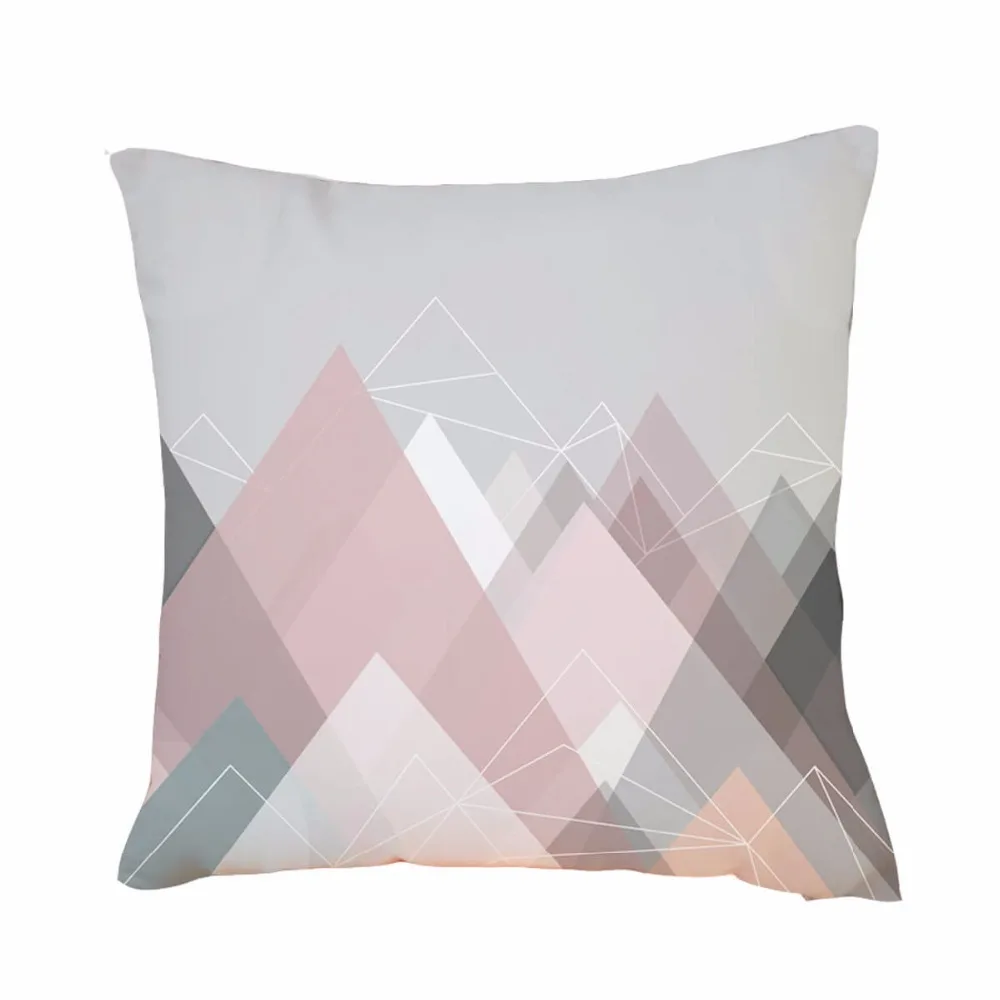 Новый чехол для подушки с геометрическим рисунком LeRadore ткань из кожи персика 45*45