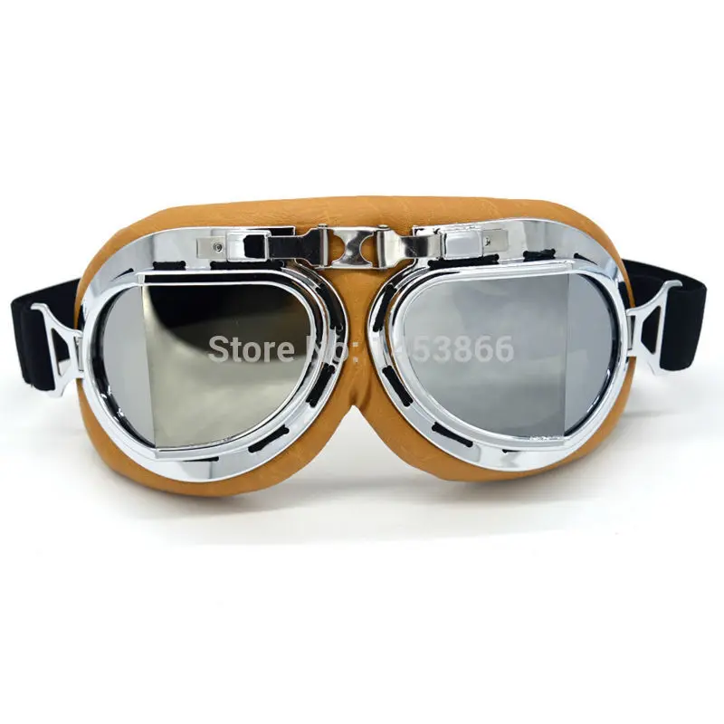 Evomosa серебряные линзы Ретро мотоциклетные очки Мотокросс мотоочки для езды на