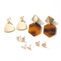 vintage geometric earrings 2020 lightning earrings for women girl boho acrylic drop earrings brincos fashion tortoise new jewelr