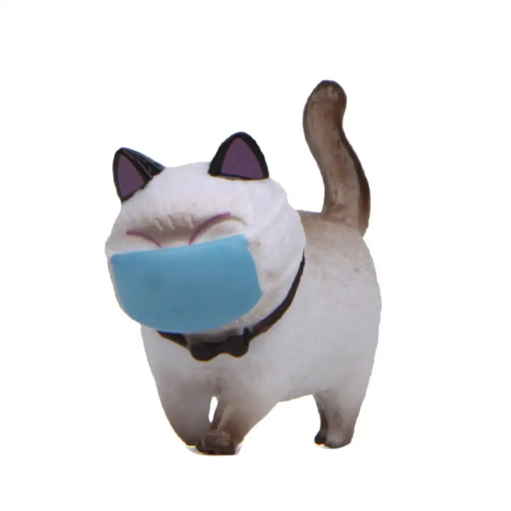 

Living Room Counter Decoration Decoration Mask Cat Doll Design PVC Fat Cat Doll