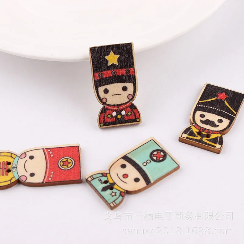 10 шт. деревянные пуговицы с 2 отверстиями для скрапбукинга поделки детская одежда