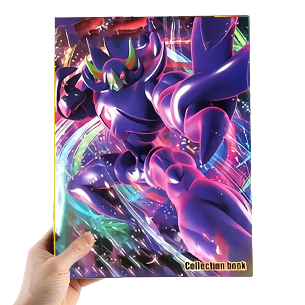 &Aacute;lbum de cartas de Pok&eacute;mon de 9 bolsillos, colecci&oacute;n de cartas de Pok&eacute;mon de 9 bolsillos, juegos de Pok&eacute;mon, VMAX, GX, carpeta de libros cargados, juguete de protecci&oacute;n-2