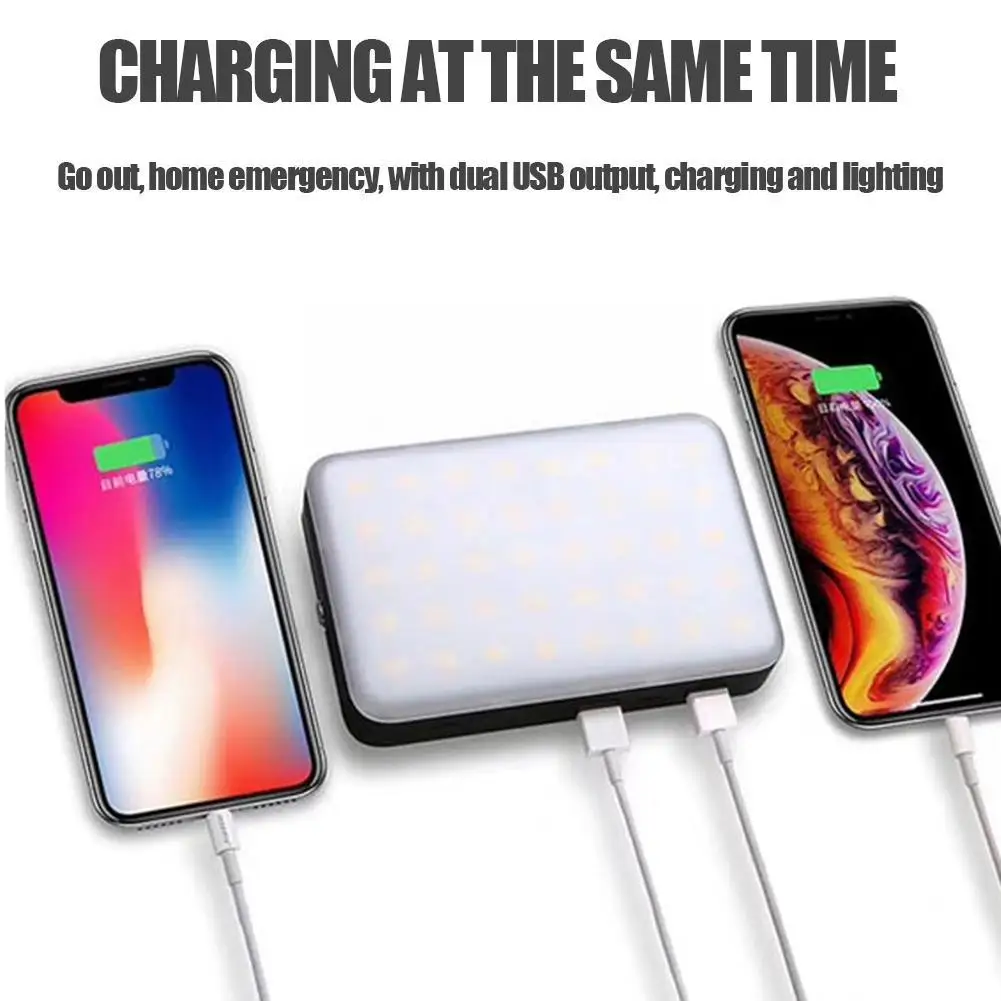 구매 20000mah Led 텐트 라이트 충전식 랜턴 휴대용 손전등 시장 홈 야외 밤 샹들리에 캠핑 라이트 Emergen V2Y9