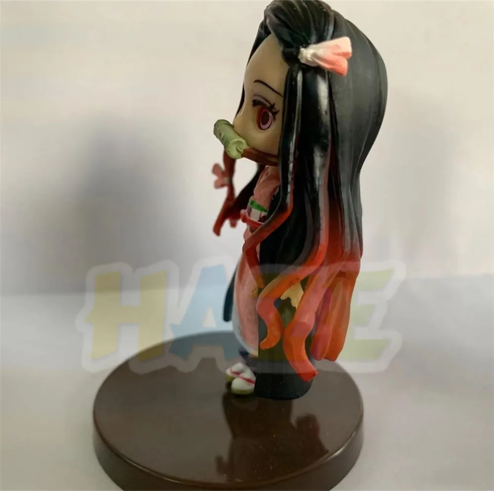

2pcs/set Anime Demon Slayer Kimetsu no Yaiba Kamado Nezuko Tanjirou Q Ver. 4" PVC Action Figure Statue Model Toy New No Box