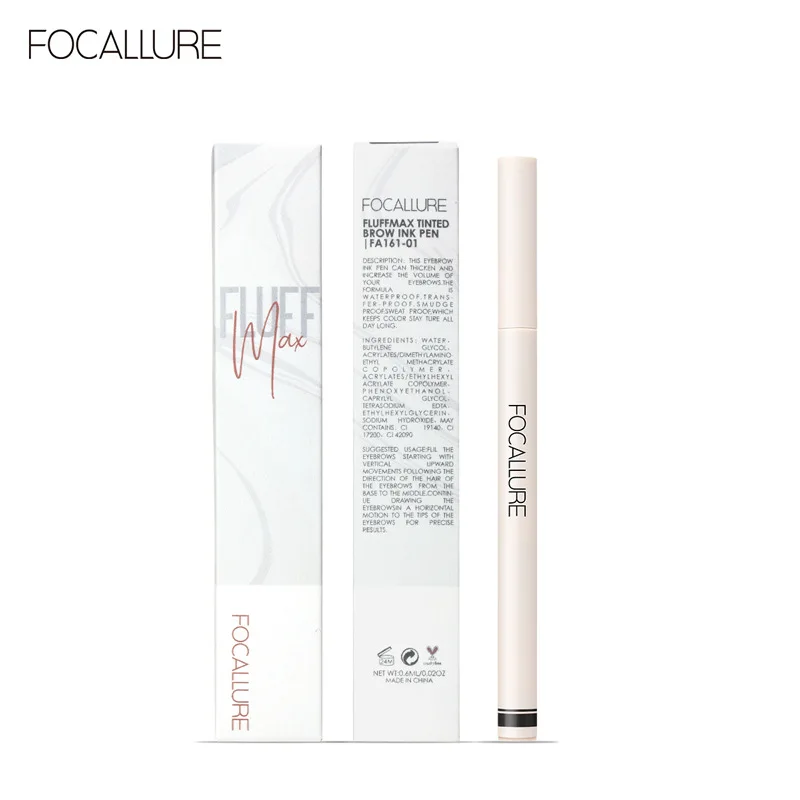 

FOCALLURE 4 Fork Liquid Eyebrow Pencil Waterproof Natural Eyebrow Eye Brow Tint Fork Tip Long Lasting Professional Makeup