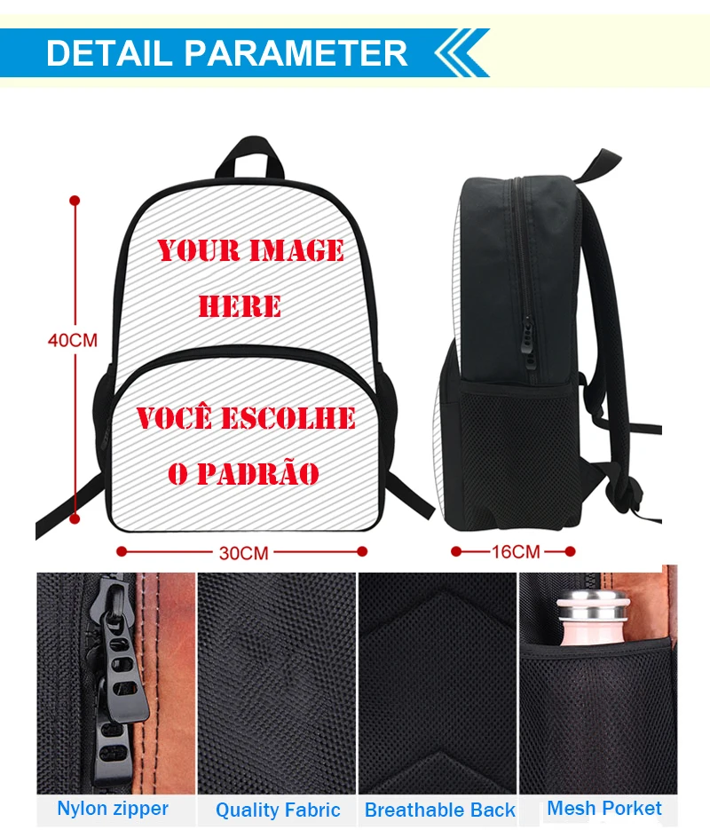 3PS Customized Cartoon star vs the forces of evil Print Backpack For Girls Boys Schoolbag Children Luch Bag Kids pencil bag