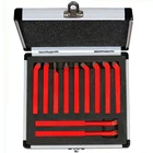 Набор наконечников для токарного станка, комплект из 11 твердосплавных наконечников 10 х10 мм, 8 х8 мм, для токарного станка с ЧПУ